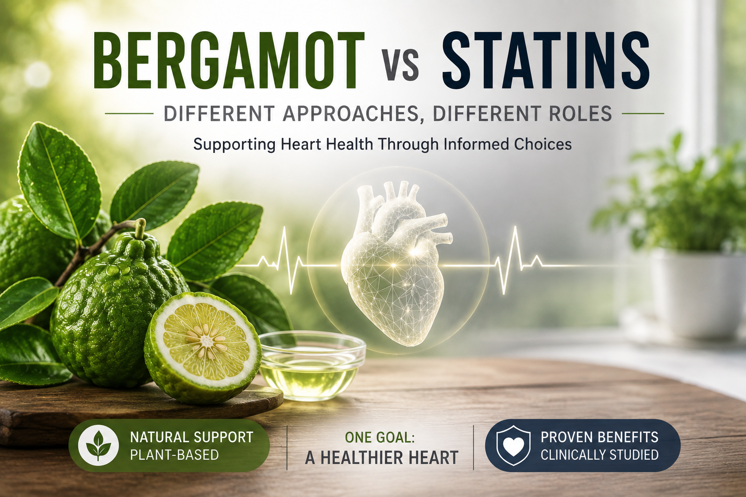 Bergamot vs Statins: Different Approaches, Different Roles