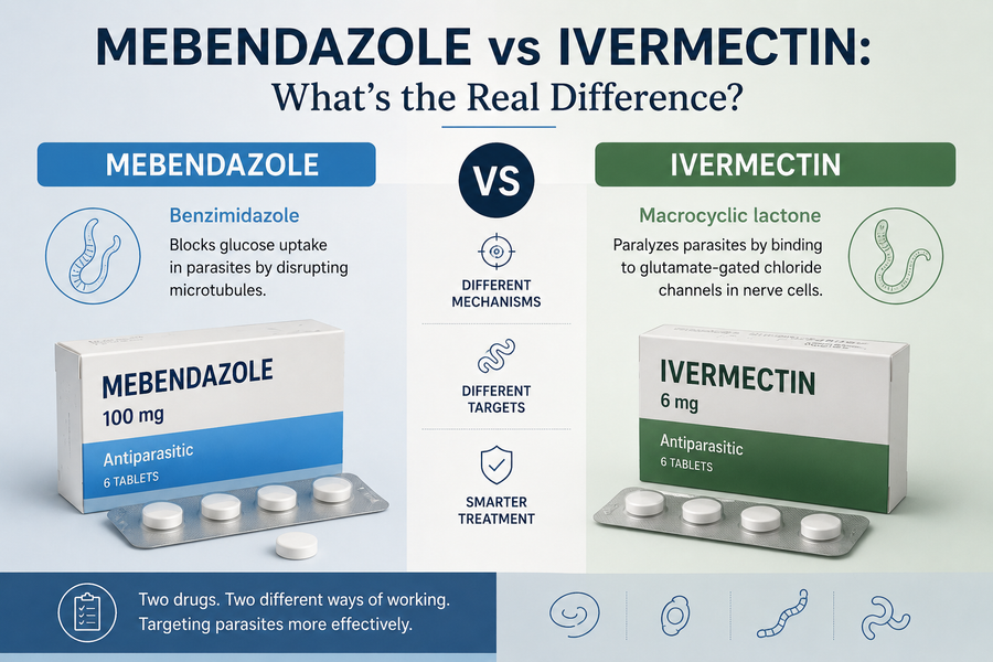 Difference Between Mebendazole and Ivermectin