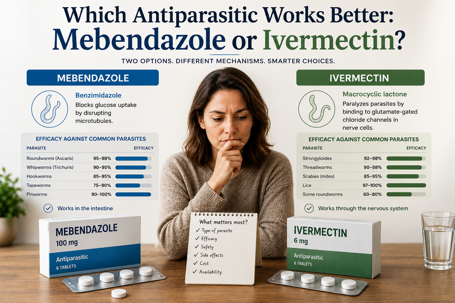 Which Antiparasitic Works Better: Mebendazole or Ivermectin?