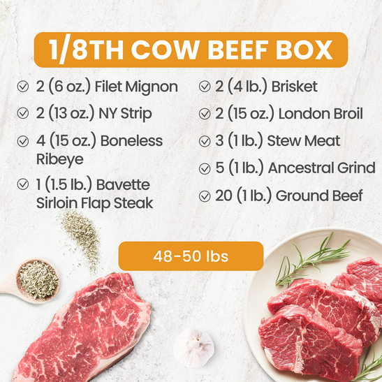 1/8th Cow Beef Box