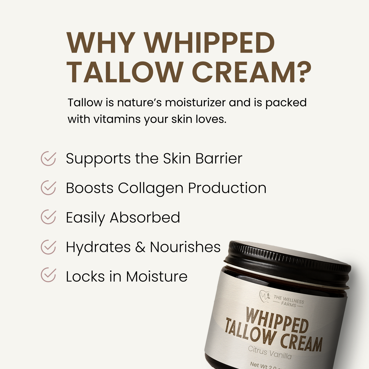 Whipped Tallow Cream– The Wellness Company