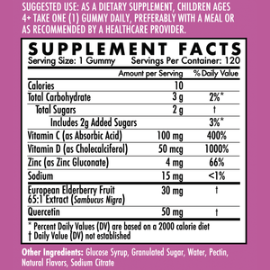 Super Immune Elderberry Gummies