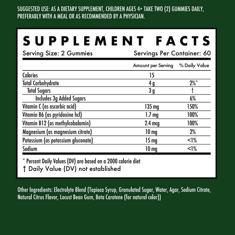 Sports Recovery Electrolyte Gummies