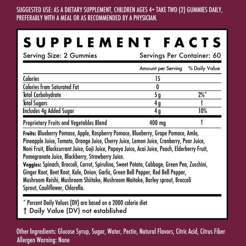 Fruit & Veggie Gummies