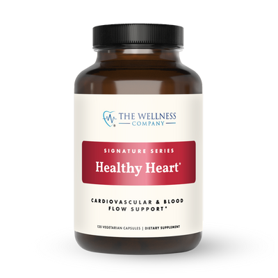 Healthy Heart Formula supplement bottle by The Wellness Company