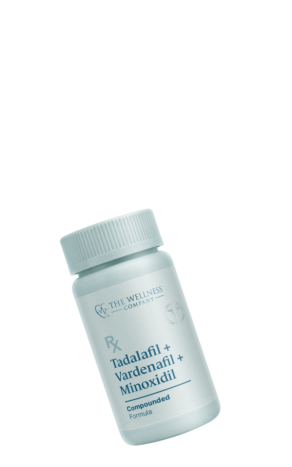 GrowRx tadalafil, vardenafil and minoxidil bottle