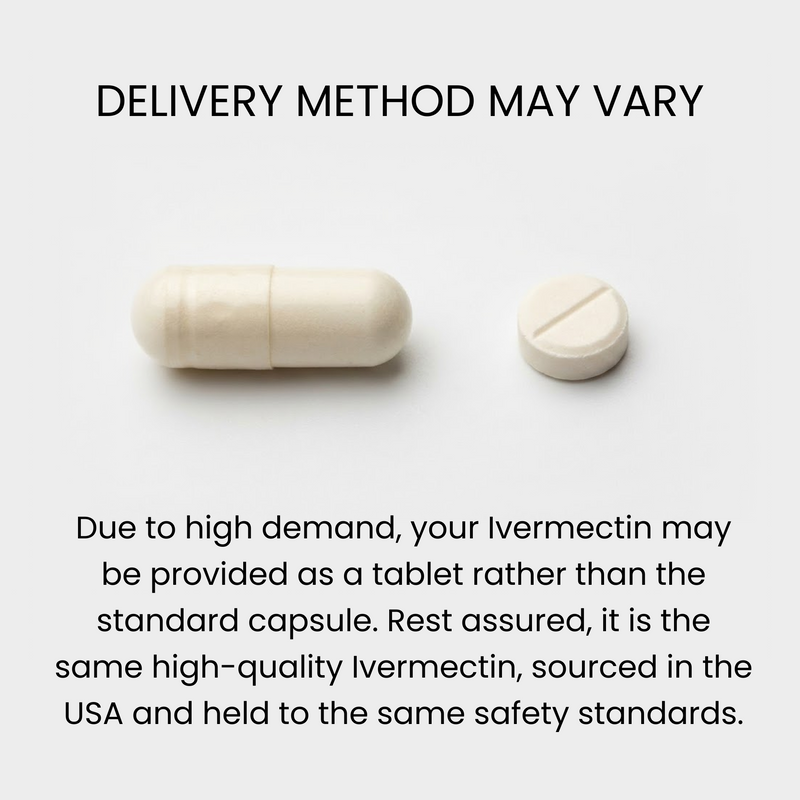 Ivermectin may ship as tablet rather than capsule