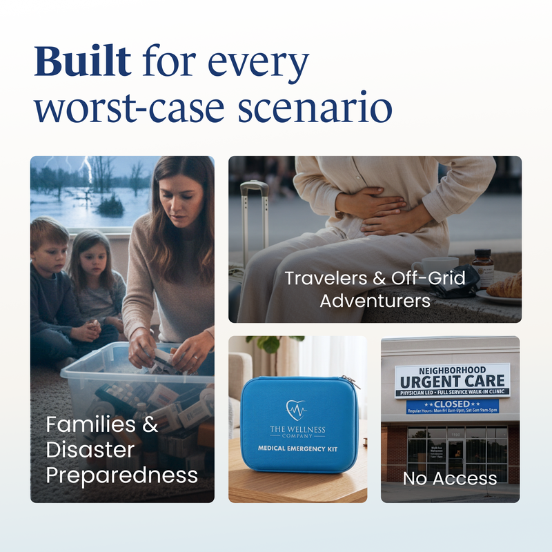 Kit use cases: families, travelers, urgent care closures