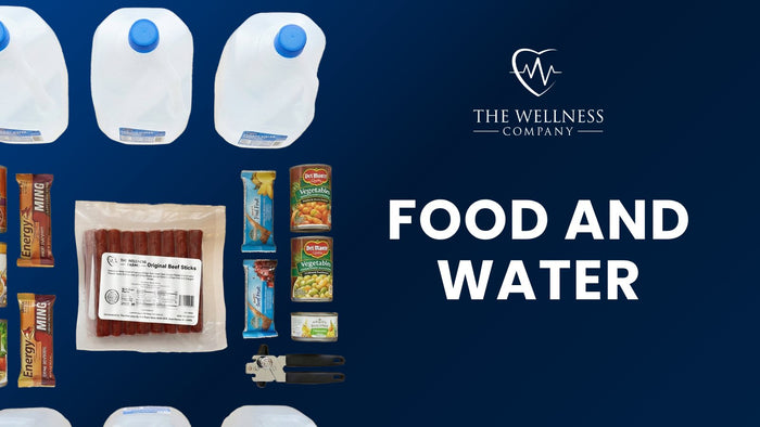 Emergency food and water storage supplies