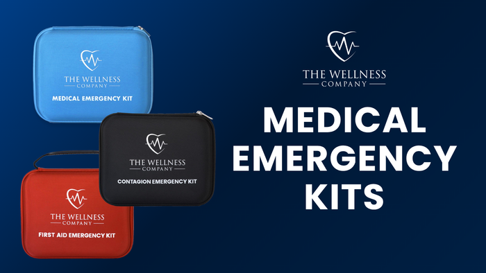 Dr. Kelly Victory explaining the medical emergency kits
