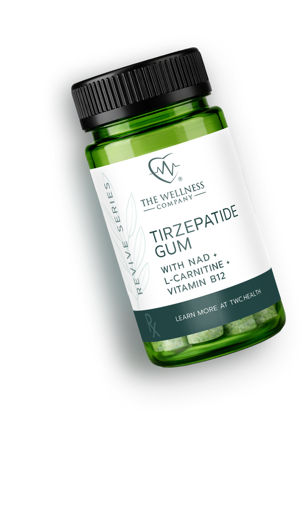 Tirzepatide Gum bottle with NAD and L-Carnitine
