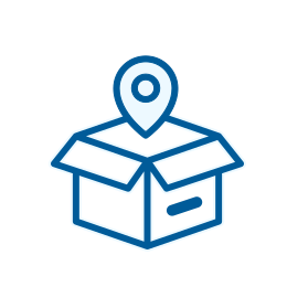 Order tracking package icon
