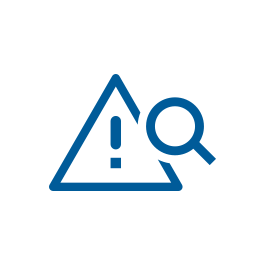Report an issue warning icon
